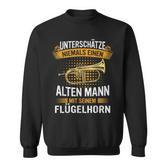 Flugelhorn Alter Mann Flugelhornist Instrument Sweatshirt