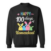 Happy 100 Days Of Homeschool Kid Süße Kinder 100 Tage Sweatshirt