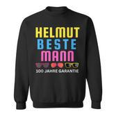 Helmut Beste Mann 100 Jahre Garantie Mallorca Party Schwarz Sweatshirt