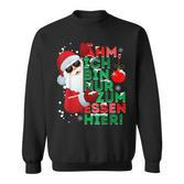 Ich Bin Nur Zum Essen Hier Sweatshirt, Santa Claus Motiv für Frohe Weihnachten