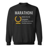 Marathoni Marathon Runner Finisher Sweatshirt