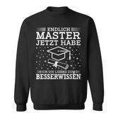 Master Graduation Licence Zum Besserwissen Sweatshirt