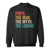 Pops Der Mann Der Mythos Die Legende Popsatertags-Vintage Sweatshirt