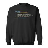 Programmer Developer Computer Scientist Geek Coder C Nerd Sweatshirt