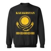 Republic Of Kazakhstan Qazaqstan Kazakhstan Kazakh Flag Sweatshirt