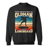 Retro Longboarder Longboard Sweatshirt
