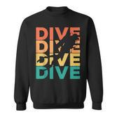 Retro Vintage Diving For Diver Sweatshirt