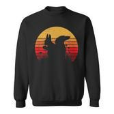 Retro Vintage Sunset Squirrel Sweatshirt
