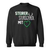 Steiermark Slogan Steirer Mit Herz Sweatshirt