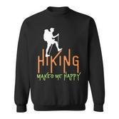 Vintage Hiking Mountain Adventure Aufkleber Für Abenteuer Liebe Sweatshirt