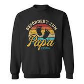Vintage Retro Befördert Zum Papa 2024 Sweatshirt