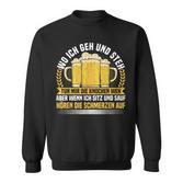 Wo Ich Geh & Steh Bierliebhaber & Biertrinker Sweatshirt
