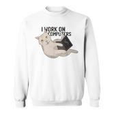 Cat Cat Kitten Programmer Computer Science Sweatshirt