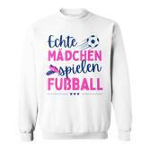Fußball Echte Mädchen Spielen Fußball Fußballerin Hobby Sweatshirt
