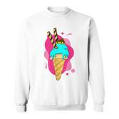 Summer Dessert Ice Cream Cone Waffle Ice Cream S Sweatshirt