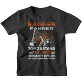 Builder & Digger Driver 40Th Birthday Kinder Tshirt