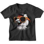 Cooler Goldfinchogel Trägt Sonnenbrille Grafik Kunst Kinder Tshirt