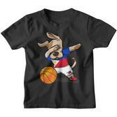 Dog Dabbing Basketball Philippines Jersey Sport Lover Kinder Tshirt