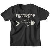 Fischkopp I Flat German Slogan Kinder Tshirt