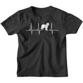 Border Collie Heartbeat Dog Kinder Tshirt