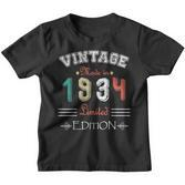 Geboren Im Jahr 1934Intage Made In 1934 Geburtstag Jahrestag 90 Kinder Tshirt
