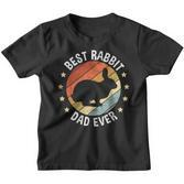 Herren Best Rabbit Dad Ever Papa Kaninchen Vintage Hasenbesitzer Kinder Tshirt