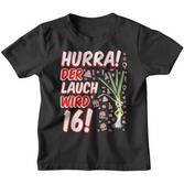 Hurra Der Lauch Wird 16 16Th Birthday 16Th Anniversary Fun Kinder Tshirt