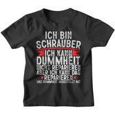 Ich Bin Schrauber Dummheit Nicht Reparieren Car Mechanic German Kinder Tshirt