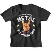Ich Höram Lieb Metal Mit Mein Papa Ich Höre Am Kinder Tshirt