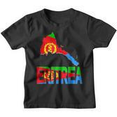 Ich Liebe Eritrea Flag In Eritrean Map Love Eritrea Flag Map Kinder Tshirt