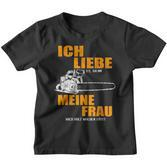 Ich Liebe Es Wenn Meine Frau Mich Holzmachen German Language Kinder Tshirt