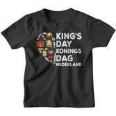 Koningsdag Netherlands Holidays Kings Day Amsterdam Kinder Tshirt