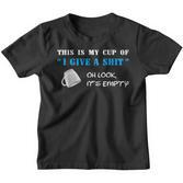 Lustiger My Cup Of I Give A S Spruch Witz Büro Uni Arbeit Kinder Tshirt