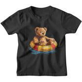 Lustiges Schwimmer-Outfit Mit Teddybär Für Schwimmring-Liebhaber Kinder Tshirt