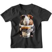 Meerschweinchen Boba Bubble Milk Tea Kawaii Cute Animal Lover Kinder Tshirt