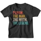 Pepaw Der Mann Der Mythos Die Legende Grandpaintage Kinder Tshirt