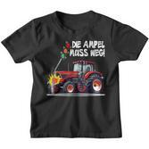 With Traktor Rammt Ampel Die Ampel Muss Weg Kinder Tshirt