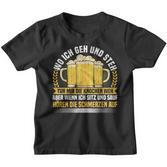 Wo Ich Geh & Steh Bierliebhaber & Biertrinker Kinder Tshirt