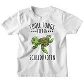 Coole Jungs Lieben Schildkröten Geschenk Kinder Tshirt