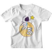 Kinder Astronaut Weltraum 3 Jahre Mond Planeten 3 Geburtstag Kinder Tshirt