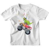Kinder Geburtstag 3 Jahre Dinosaurier Monster Truck Jungen Mädchen Kinder Tshirt