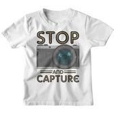 Stop And Capture Fotografen Lustige Fotografie Kinder Tshirt