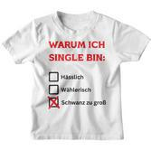 Warum Ich Single Bin German Kinder Tshirt