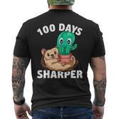 100 Tage Schärfer Kaktus 100 Tage Schärfer 100 Schultag T-Shirt mit Rückendruck