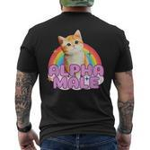 Alpha Male Cat Kitten T-Shirt mit Rückendruck