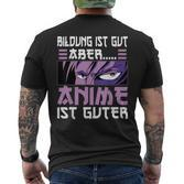 Anime Merch Kawaii Manga Anime T-Shirt mit Rückendruck