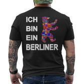 Berlin Ich Bin Ein Berlin T-Shirt mit Rückendruck