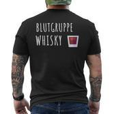 Blutrupp Whisky Scotch Whisky Drinker T-Shirt mit Rückendruck
