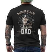 Border Collie Hund – Border Collie Dad T-Shirt mit Rückendruck