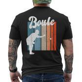 Boule Petanque Game Sport French Retro Vintage T-Shirt mit Rückendruck